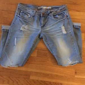 Dollhouse distressed denim boyfrie…